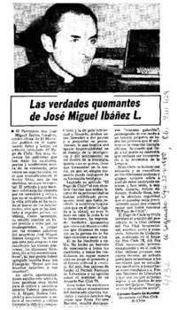 Bnd Visor Las Verdades Quemantes De Jos Miguel Ib Ez L Art Culo