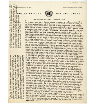 BND Visor Carta 1950 Nueva York a Humberto Díaz Casanueva